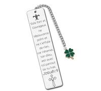 QTZXZX Verset Biblique Français,Marque-Page Chrétien Bible,Cadeau Communion,Cadeau Communion Garcon,Cadeaux Confirmation, Cadeaux De La Croix Pour Filles Et Garçons, Filleu