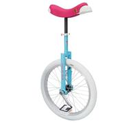QU-AX MONOCICLO LUXUS 20" LLANTA ALUMINIO CUBIERTA Blanca Color Azul/Rosa