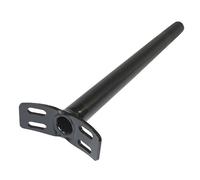QU-AX Tige de Selle pour monocycle Version 4 Trous Collier Aluminium Adulte Unisexe, Noir, Taille Unique