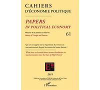 Qu'a-t-on appris sur la répartition du revenu en macroéconomie depuis les années de haute théorie ? What have you learned about income distribution in macroeconomics since the Years of High Theory ? -