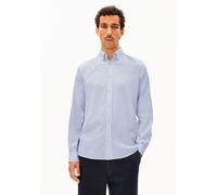 QUAASA RAYÉ CHEMISE ML | 100% biologisch katoen - bleu (M)