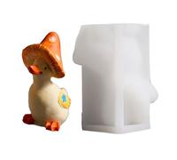 Quacker Mushroom Statue Silicone Molds Handmade Soap Home Decor Chocolate Baking Animal Shaped Tool Mushroom Shaped Candle Making Supplies