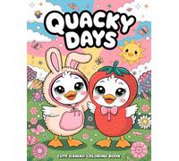 Quacky Days: A Cute Kawaii Duck Coloring Book for Kids and Adults: 30 Whimsical Duck-Themed Coloring Pages for Relaxation, Stress Relief, and Creative Fun