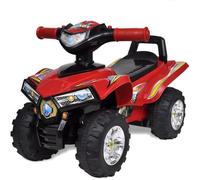 Quad à chevaucher enfant Rouge avec son et lumière Jouet pour enfants de 12 à 36 mois Charge max 27kg
