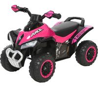 Quad ATV, appareil de conduite, dimensions 67,5 x 38 x 44 cm, supporte un poids jusqu'à 20 kg, rose
