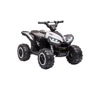 Quad buggy électrique enfant 12 V 3 Km/h max. effets lumineux et sonores blanc noir G