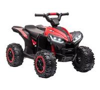Quad buggy électrique enfant 12 V 3 Km/h max. effets lumineux et sonores rouge noir G