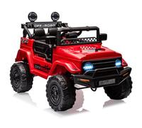 Quad Buggy électrique Enfant 12v avec Télécommande Parentale 2.4g,Quad Véhicule électrique avec Bluetooth,3 Vitesses Réglables & Phares LED,Voiture Électrique Tout Terrain pour Enfants 3-8 Ans(Rouge)