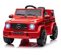 Quad Buggy électrique Enfant 12v-Mercedes g63 AMG avec Télécommande Parentale,Quad Véhicule électrique avec 3 Vitesses Réglables,Bluetooth,Voiture Électrique Tout Terrain pour Enfants 3-8 Ans(Rouge)