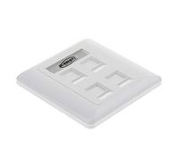 Quad Data Prise murale 4 ports RJ45/RJ11 Ethernet Prise réseau