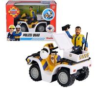Quad de police Sam Le Pompier avec figurine Malcolm et accessoires - SIMBA.DICKIE.GROUP - Blanc