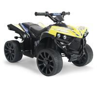 Quad Électrique Enfant 1-4 Ans 6V Jaune - avec Marche Arrière + Lumières + Sons + Frein Automatique + Pédale d’Accélération + Véhicule Compact et Sûr - INJUSA