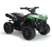 Quad Électrique Enfant 1-4 Ans 6V Vert - avec Marche Arrière + Lumières + Sons + Frein Automatique + Pédale d’Accélération + Véhicule Compact et Sûr - INJUSA