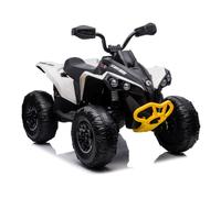 Quad Électrique Enfant 12V 4x45W Bluetooth 4x4 Miniquad Blanc LEAN TOYS