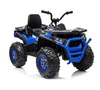 Quad Électrique Enfant 12V 4x45W EVA LED Bleu Miniquad Voiture Enfant