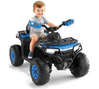 Quad Électrique Enfant 12V ATV Tout-Terrain avec Télécommande Parentale - 2 Moteurs, Suspension, Lumières LED, Musique, Bluetooth & USB, Voiture Électrique pour Enfants 3-8 Ans, 95x 56x 55 cm