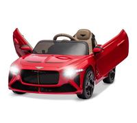 Quad Électrique Enfant 12V-Bentley avec Portes Hydrauliques & Télécommande,Quad Véhicule de Sport électrique Enfant avec 3 Vitesses,Voitures Décapotables Électriques pour Enfants 3-8 Ans,Rouge