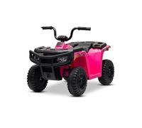 Quad électrique Enfant 12V sous Licence Arctic Cat, Transmission arrière, Pink, éclairage LED, Batterie Lithium, 2 Moteurs de 25W véhicule Electrique pour Enfants 3-5 Ans, MP3/AUX/éclairage LED