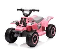 Quad Électrique Enfant 6v avec LED Et Musique, Véhicule Électrique pour Enfants 3+ Ans, 1,8 Km/h, Klaxon, Démarrage par Bouton, Longue Autonomie, Mini ATV Enfant pour Intérieur Et Extérieur