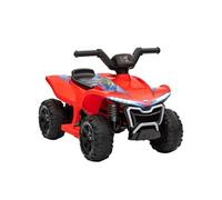 AIYAPLAY Quad électrique enfant 6V – 2,5 km/h, phares, effet sonore, AV/AR – Rouge 18–36 mois