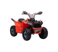 Quad électrique HOMCOM pour enfants véhicule à batterie 6V avec marche avant et arrière 70L x 41,5l x 48,5H cm Rouge