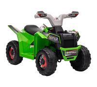 Quad électrique HOMCOM pour enfants véhicule à batterie 6V avec marche avant et arrière 70L x 41,5l x 48,5H cm Vert
