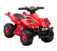 AIYAPLAY Quad électrique Enfant, Voiture électrique Enfants, Vitesse 2,5 km/h, Marche Avant, Fonction Musique, pour Enfants 2 à 6 Ans, Rouge