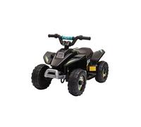 HOMCOM Quad Électrique pour Enfants 18-36 Mois 6V 72 x 40 x 45,5 cm Noir | con Batteria Ricaricabile, Velocità 2.8-4.6km/h e Marcia Avanti e Indietro