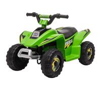 Quad électrique enfant - voiture électrique enfant - marche av, ar - 6 v, v. Max. 4,6 km/h vert TU