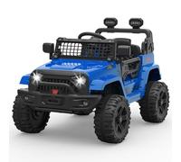 Quad Électrique Enfants 12v avec 2.4GHz Télécommande & Mode Manuel,Quad Véhicule électrique 2 Places avec 4 Roues EVA,Bluetooth/Klaxon,Voiture Électrique Tout Terrain pour Enfants 3 à 8 Ans(Bleu)