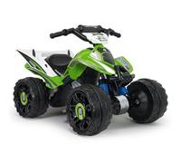 Quad Électrique Enfants 2-5 Ans Blaster à Batterie 12V - Pédale Accélérateur + Marche Arrière + Roues Plastique avec Bandes de Caoutchouc + Frein Électrique + 6 km/h + Vert (66015) - INJUSA