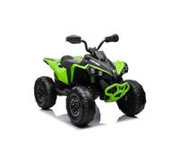 Quad Electric Enfants, Can-am Renegade, Vert, Voiture Electrique Enfants, lumières LED, Batterie au Lithium, Moteurs 2 x 35W, Roues Souples en EVA, Lecteur MP3 avec entrée USB/AUX, sous Licence