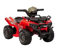 Quad électrique - HOMCOM - enfant quad buggy 18-36 mois 6V vitesse 2 km/h max jouet - PP - rouge