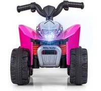 Milly Mally Honda ATV Quad Électrique pour Enfant à Partir de 2 Ans, Voiture Électrique Enfants avec Klaxon, Boîte de Rangement, Charge 25 kg Rose