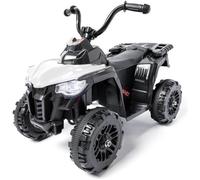 Quad électrique pour enfant Alcyone 6v Blanc - ATAA - Grande stabilité et roues robustes