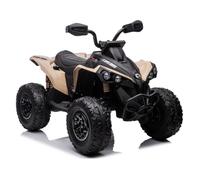 Quad électrique pour Enfants 12V 4x45W EVA LED MP3 USB Bluetooth Khaki 4x4