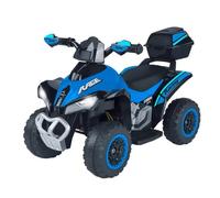 Quad électrique pour enfants avec batterie au lithium 8,4 V 4,5 Ah - Quad M i n i Moto Ride-On | Lumières et sons, Design réaliste - G l ou b ou Jouets (Bleu)