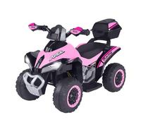 Quad électrique pour enfants avec batterie au lithium 8,4 V 4,5 Ah - Quad M i n i Moto Ride-On | Lumières et sons, Design réaliste - G l ou b ou Jouets (ROSE)