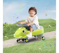 Quad électrique pour enfants avec fonction avant, marche arrière, lumière, lecteur de musique MP3, véhicule avec boîte de rangement (voiture à bascule)