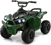 Quad électrique pour enfants COSTWAY 12V, Quad électrique avec vitesse 2,2/4,3 KM/H, Quad électrique pour enfants 3-8 ans (Vert)