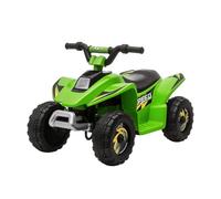HomCom Quad électrique enfant – marche AV, AR – 6 V – V. max. 4,6 Km/h – vert Vert G