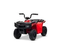 Quad électrique sous licence Arctic Cat 12V, transmission arrière, rouge, éclairage LED, batterie lithium, 2 moteurs de 25W