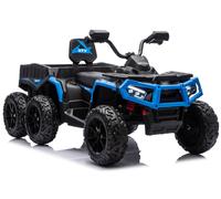 Quad Enfant Électrique 24V 4x4 EVA Avec Remorque Bluetooth