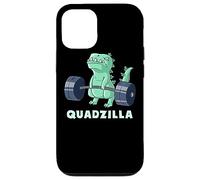 Quad Leg Exercise Muscle Dinosaur Gym Monster Train Dino Coque pour iPhone 12/12 Pro