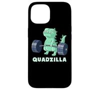 Quad Leg Exercise Muscle Dinosaur Gym Monster Train Dino Coque pour iPhone 15