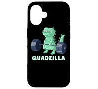 Quad Leg Exercise Muscle Dinosaur Gym Monster Train Dino Coque pour iPhone 16