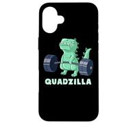 Quad Leg Exercise Muscle Dinosaur Gym Monster Train Dino Coque pour iPhone 16 Plus