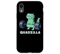 Quad Leg Exercise Muscle Dinosaur Gym Monster Train Dino Coque pour iPhone XR