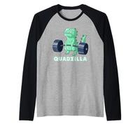 Quad Leg Exercise Muscle Dinosaur Gym Monster Train Dino Manche Raglan