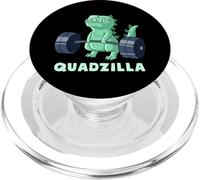 Quad Leg Exercise Muscle Dinosaur Gym Monster Train Dino PopSockets PopGrip pour MagSafe